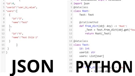 ) -> returntype Function body return value. . Python dataclass from json